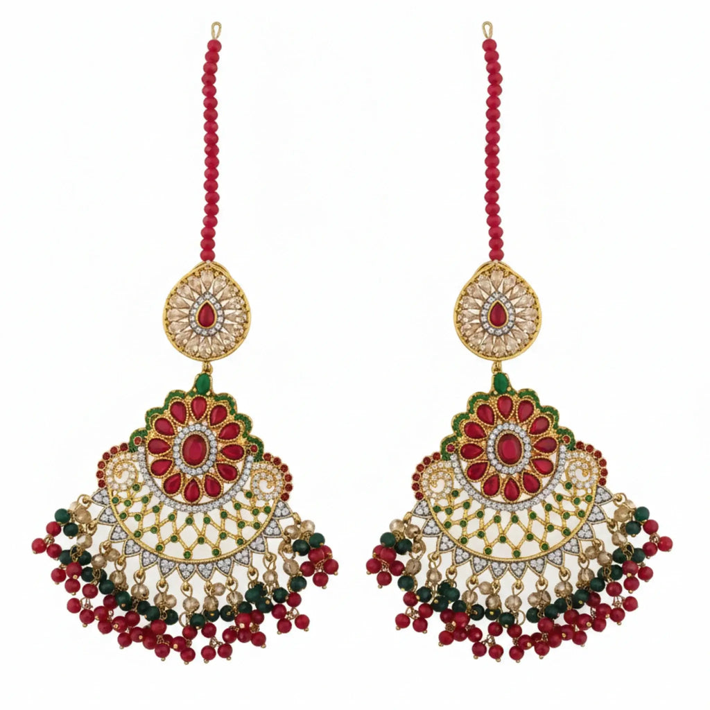 Royal Crimson Heritage Jhumkay - Jewel by JF