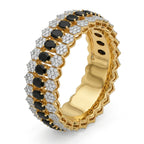 Jewel by JF Royal Honeycomb Statement Bracelet featuring a gold honeycomb design and bold, intricate metalwork.