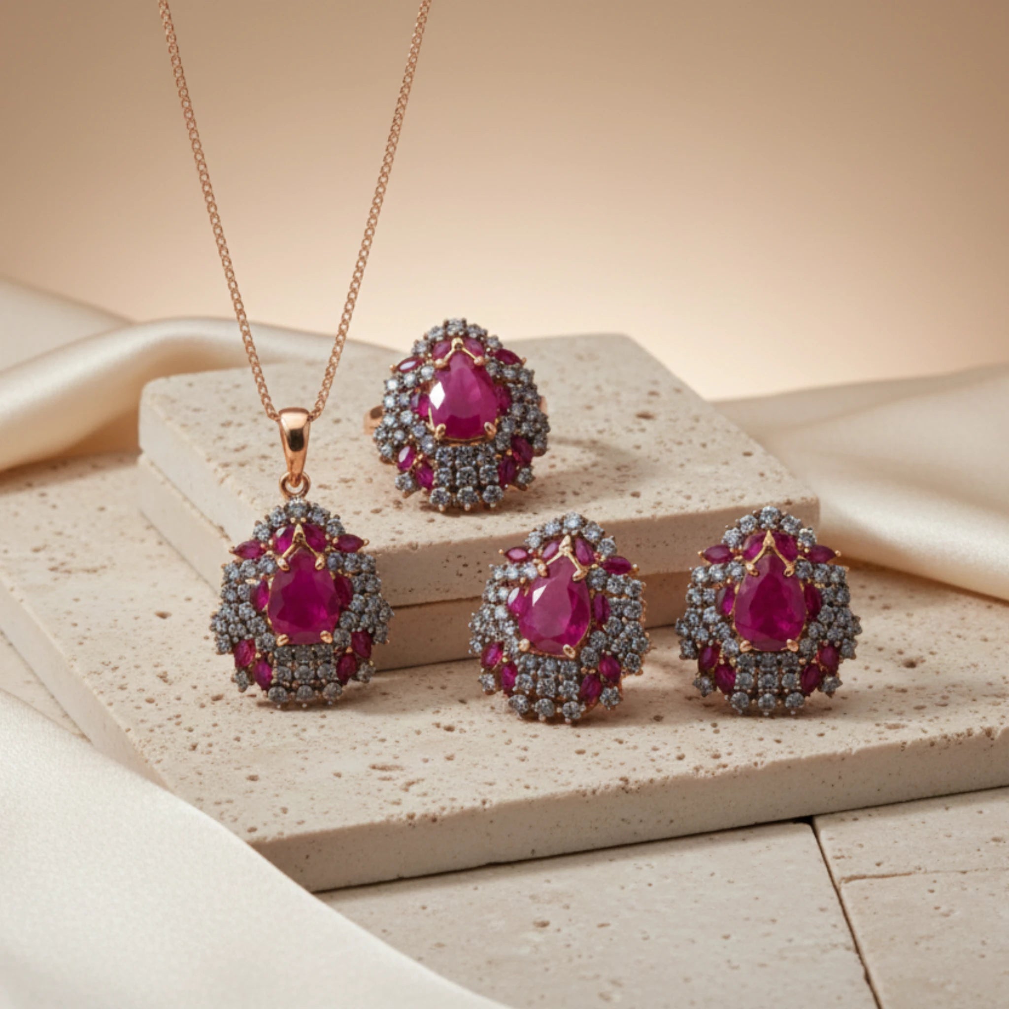 Royal Teardrop Jewellery Set - Jewel by JF