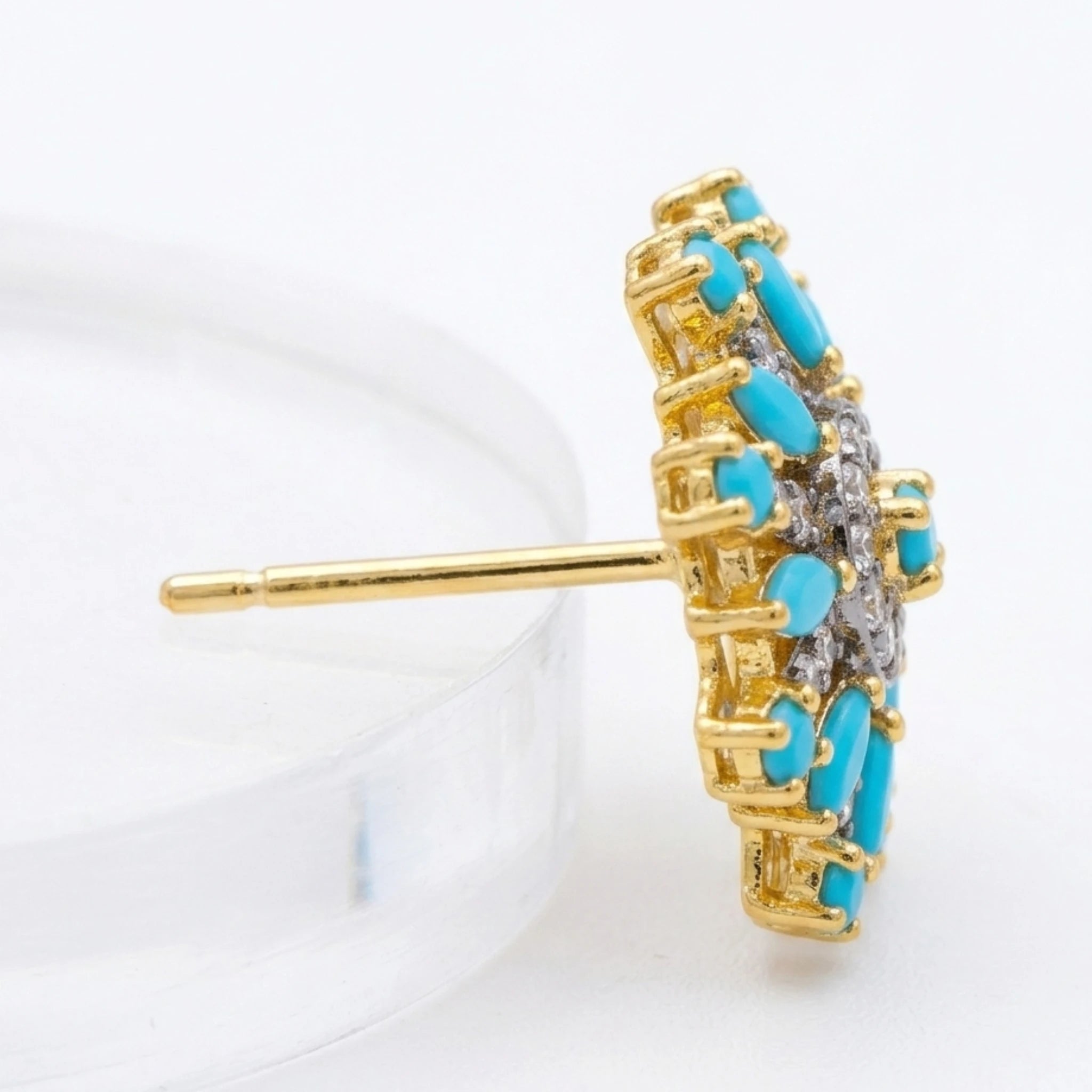 Starburst earrings by Jewel by JF featuring shiny, intricate starburst design, crafted for elegant jewelry style.