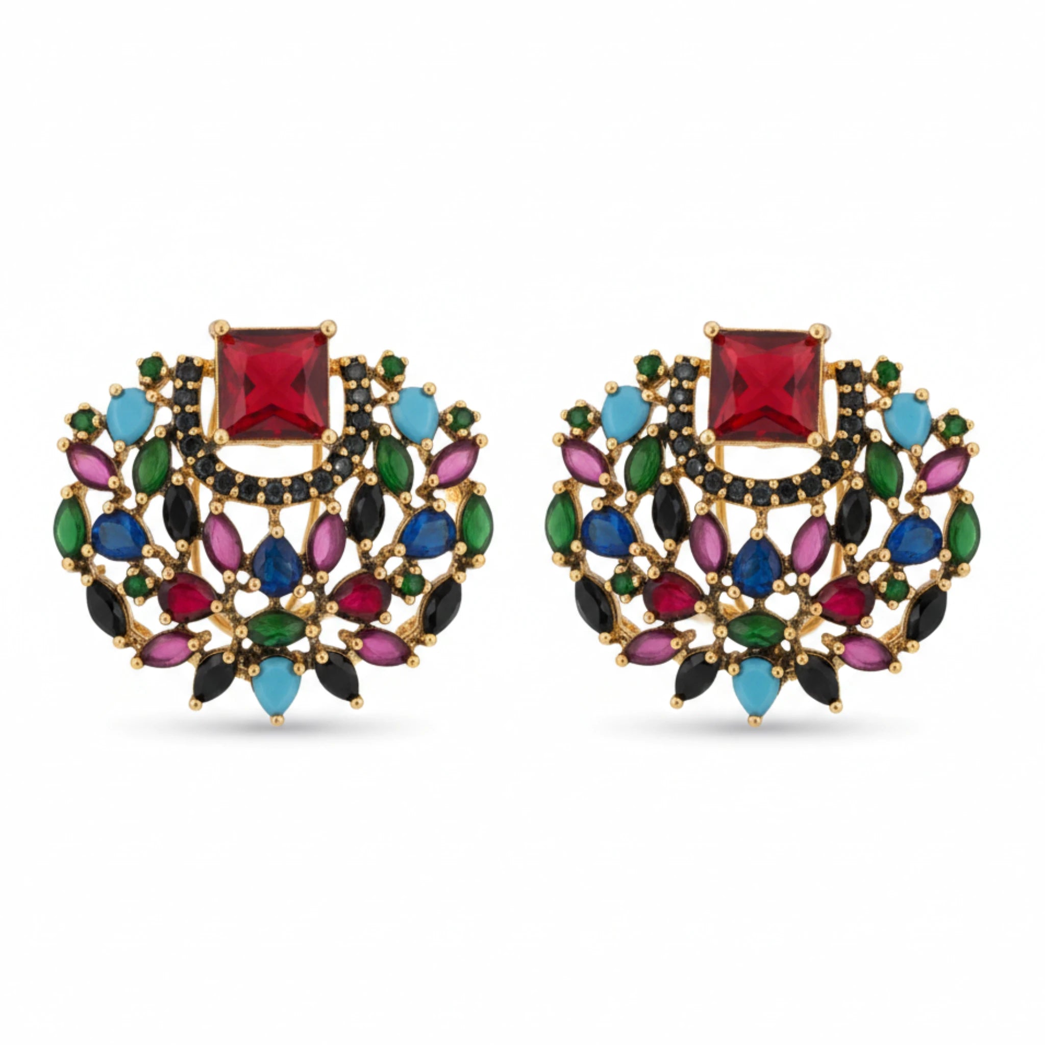 Statement Stud Earrings - Jewel by JF