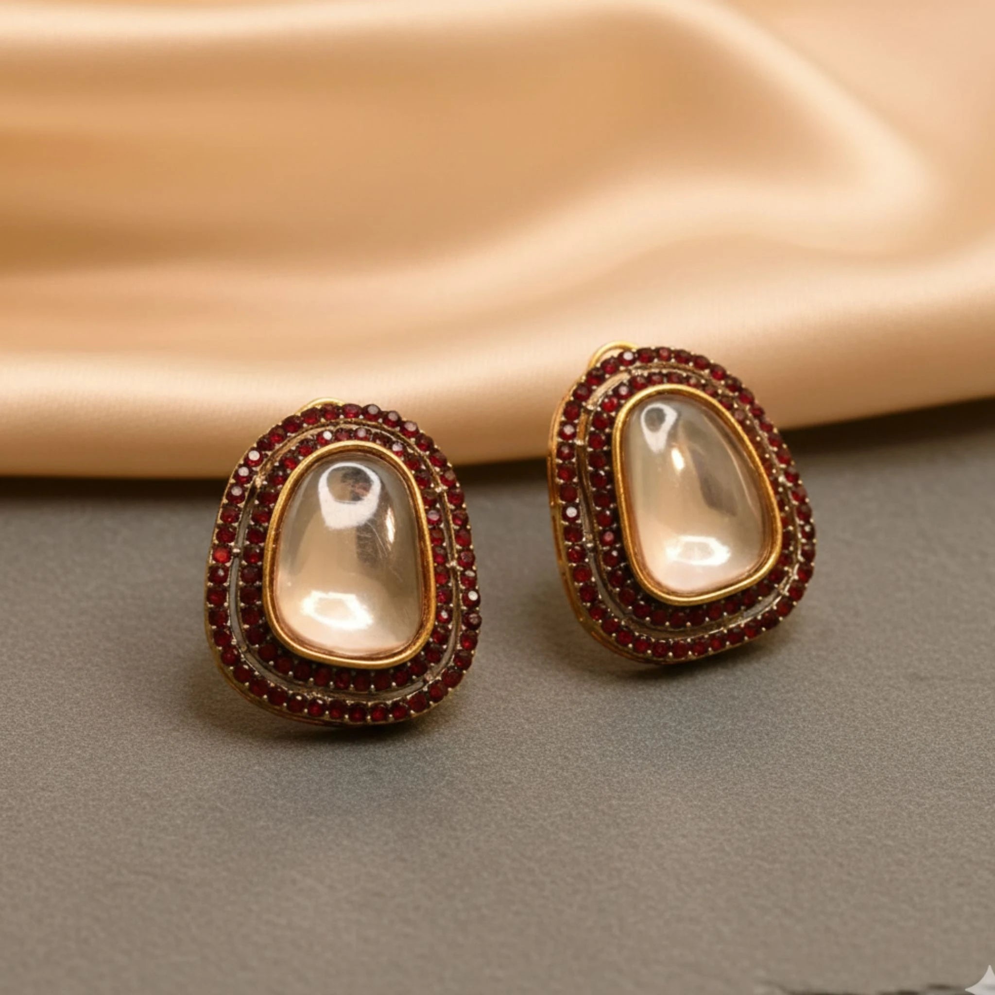 Teardrop Stud Earrings - Jewel by JF